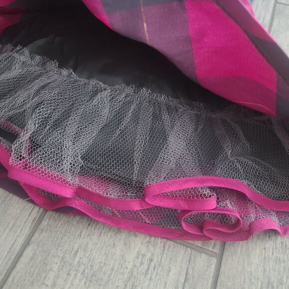 Bonnie Baby Girl Holiday Plaid Party Dress pink and grey with Bloomers Size 6–9M - Picture 6 of 12